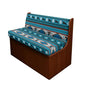 RV Dinette Cushions Covers Blue Aztec Bear Print Soft Camper Seat Dinette Booth Camper Cushion Covers Sofa Slipcovers Accessories for Travel Trailer Couch - color: Blue Aztec Bear