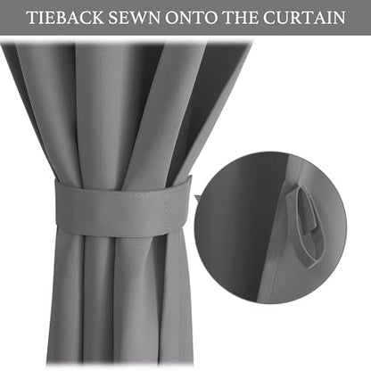 NICETOWN No Drill Thermal Insulated Curtain Grey 42" W x 63" L, Self-Adhesive Adjustable Privacy Blackout Window Cover for Bedroom, Living Room & Rental Apartment, 1 Panel - color: Grey, size: 42"W x 63"L (Pack of 1)