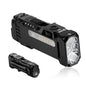 WUBEN X4 EDC Flashlight Rechargeable with RGB Light | 1500 Lumens Mini Tactical Flashlight with Clip, Small Handheld Flashlight for Camping,Emergency,Night Reading&Night Walks Ecl - color: Black