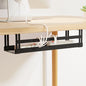 PAVSTINE Under Desk Cable Management Tray, 17 in Metal Cable Tray Basket | For Wire Management, Power Strip Holder, Cord Organizer, Wire Tamer for Home/Office Desk Cable Hider Black - size: 17 inch Cable Tray×1 Pack