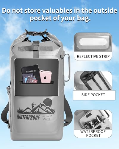 IDRYBAG Dry Bag Backpack - color: Grey, size: 20L