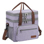 Maelstrom Lunch Box, 23L Insulated Lunch Bag, Expandable Double Deck Cooler Bag, Lightweight Leakproof Tote Bag With Side Tissue Pocket, Suit For Men and Women (D Lavender) - color: D Lavender