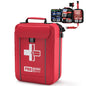 First Aid Trauma Kit,Comprehensive First Aid Kit with Labelled Compartments, Molle System Emergency Kits for Cars, Home, Office, Backpacking, Camping, Traveling, and Cycling-265 Piece - size: Large
