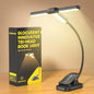 Glocusent Innovative Tri-Head Book Light for Reading in Bed, 3 Colors & 5 Brightness Levels, 1000mAh Rechargeable Reading Light with 30-Min Timer, 10-100Hrs, Partner Friendly, Perfect for Book Lovers