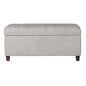 HomePop Ainsley 40" Storage Ottoman Bench - Grey - color: Grey