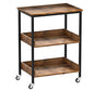 ASTARTH Kitchen Microwave Cart, 3 Tier Rolling Utility Cart on Wheels Coffee Cart, Storage Islands for Living and Kitchen Room