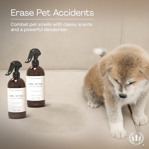 Muse Apothecary Home Ritual Active Odor Eliminator Spray - Furniture Deodorizer Spray & Bathroom Odor Eliminator for Home - Essential Oil Air Freshener - 4oz, Fresh Linen - size: 4 Fl Oz (Pack of 1)
