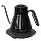 Cocinare Gooseneck Electric Kettle, ±1°F Precise Temperature Control, 1500W Fast Heating, Pour Over Coffee & Tea Kettle with Brew Timer & Keep Warm, Stainless Steel, 0.9L (Soulages Black) - color: Soulages Black