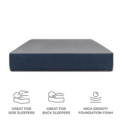 DREAMFOAM Brooklyn Bedding Copperflex Essential 14" Gel Memory Foam Mattress |Short Full 48x74|Made in Arizona - size: Short Full 48x74, style: 14" - Plush