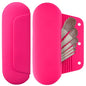 AGIKET Silicone Makeup Brush Holder Travel Cosmetic Bag：Soft Portable Cosmetic Face Brushes Holder with Upgrade Anti-Fall Out Magnetic Closure, Large Travel Makeup Brush Case - Babbie Pink - color: Babbie Pink, style: Brush Holder