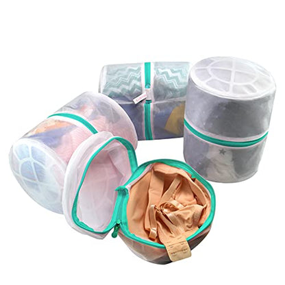 GOGOODA Mesh Laundry Bags for Delicates Durable Protective Wash Bags Travel Storage Bags for Intimates Lingerie, 4PCS (6.5 * 8in) - size: 4 Bra Bags(6.5*8in)
