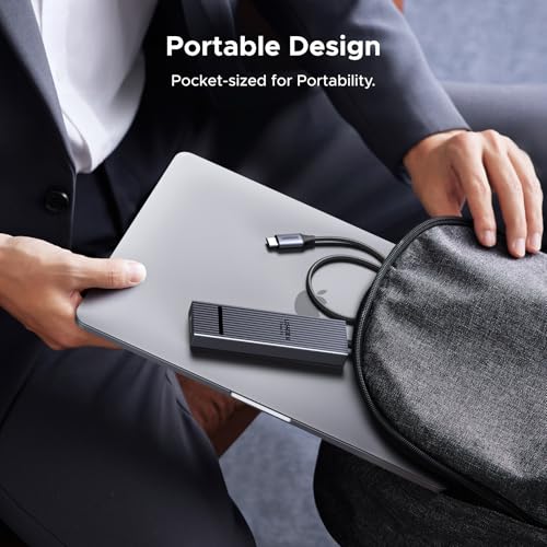 UGREEN Revodok Pro 6 in 1 USB-C Hub to DisplayPort 4K 60Hz, 100W Power Delivery 10Gbps USB-A and USB-C 3.2 for MacBook Neo/Pro/Air, iPad Pro, Thinkpad, Rog Ally and More.