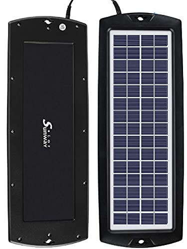 Sunway Solar Solar Car Battery Trickle Charger & Maintainer 12V Solar Panel Power Kit Portable for Car Automotive RV Marine Boat Motorcycle Truck Trailer Tractor Powersports Snowmobile Farm Equipment - size: 4W