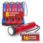 EVEREADY LED Flashlights (8-Pack), Bright Flashlights for Emergencies and Camping Gear, Flash Light with AA Batteries Included, Red/Blue (8-Pack) - color: Blue/Red, size: 8 Pack