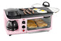 Nostalgia 3-in-1 Breakfast Station - Includes Coffee Maker, Non-Stick Griddle, and 4-Slice Toaster Oven - Versatile Breakfast Maker with Timer - Pink - color: Pink, style: Classic Retro