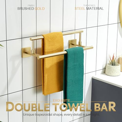 KOKOSIRI Hand Towel Bar 16 Inches Towel Holder Bathroom Rack for Bath Cabinet Towel Rails Brushed Gold Stainless Steel B5009BG-L16 - color: Brushed Gold, size: 16-Inch