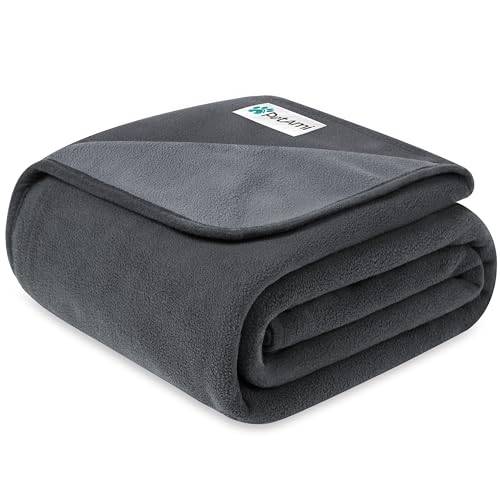 PetAmi Waterproof Dog Blanket for Small Medium Dogs Cats, Pee Proof Reversible Cat Blanket for Kitten Puppy, Soft Fleece Washable Pet Throw for Couch Car Crate Liner, 29x40 Gray - color: Gray/Light Gray, size: Medium (29x40)