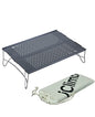 iClimb Mini Solo Folding Table Ultralight Compact for Backpacking Camping Hiking Beach Picnic (Gunmetal, S) - color: Gunmetal, size: Small