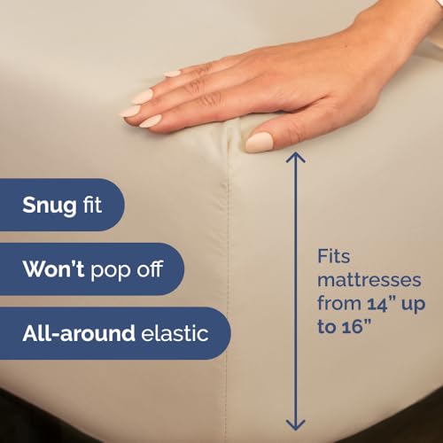 Olympic Queen Sheet Set 66x80 - 4 Piece RV Olympic Queen Size Sheets - Ultra-Soft, Breathable & Cooling - Fits 14” to 16" Mattress w/ Deep Pockets - Comfy Luxury Bedding - Fade & Wrinkle Free - Wheat - color: 13 - Wheat, size: Olypmic Queen