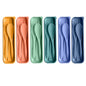 Travel Utensils Set with Case, Camping Utensils Wheat Straw Reusable Utensils Set With Case, Knife Fork and Spoon Utensils for Lunch Box (6 Pack) - color: Green, Light green, Blue, Light blue, Orange, Yellow