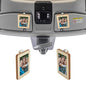 2Pcs Drive Safe We Love You Wood Car Visor Picture Frame Rectangle Wooden Photo Holder with Iron Clips Personalized Car Gift Compact Picture Holder Travel Memories Car Accessory