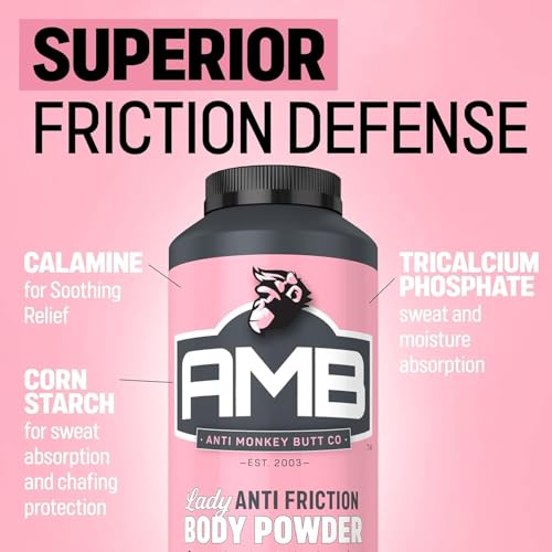 Anti Monkey Butt Body Powder for Women - Talc-Free Anti Chafing Powder for Sweat, Friction, & Itch Relief - Calamine Body Powder for Thigh Chafing, Skin Irritation, & Odor Control - 8 oz - size: 8 Ounce (Pack of 1)