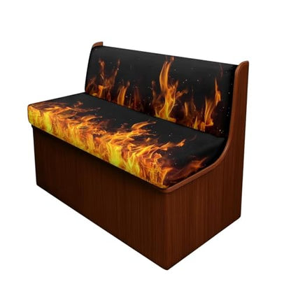 SEANATIVE Flame RV Couch Cushion Cover Super Stretch Sofa Slipcover Non Slip Soft Couch Sofa Cover Washable Camper Furniture Protector Replacement Car Bench Cover - color: Flame