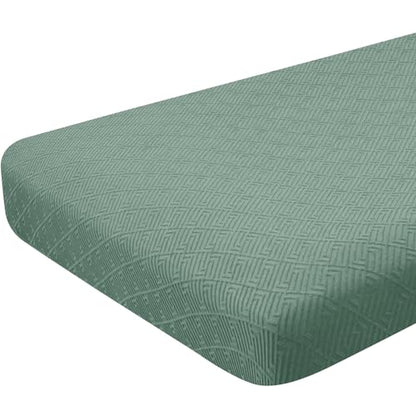 ZNSAYOTX Stretch Cushion Covers Sofa Loveseat Cushion Couch Seat Covers Slipcovers Soft Replacement Unique Pattern Furniture Protector with Elastic Bottom (Pea Green, 1 Pc 2-Seat Cushion Cover) - color: Pea Green, size: 1 Cushion Loveseat