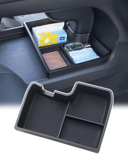 TOPINSTALL New Console Bottom Organizer Compatible with 2021-2026 Toyota Sienna Accessories, Lower Center Console Tray Interior Storage Box with Multiple Compartments - color: Console Bottom Organizer