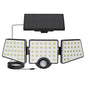 Lepro Solar Lights for Outside, WL5000 Motion Activated Security Lights, Separate Solar Panel, 3 Adjustable Head 270° Wide Lighting Angle, IP65 Waterproof Wall Lamp for Porch Yard Garage