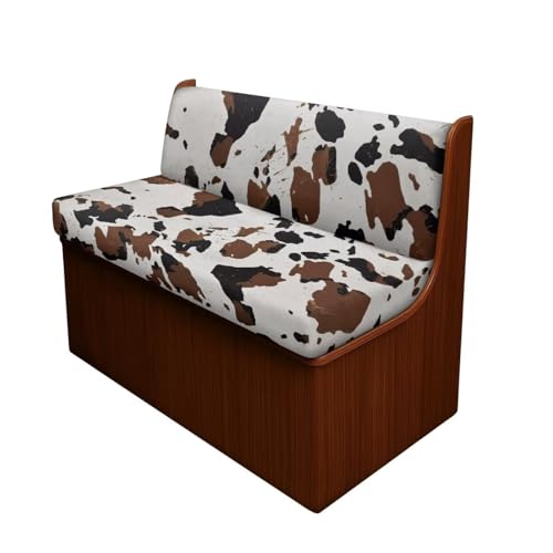 RV Camper Cushion Covers - Elastic Camper Cushion Slipcover - Cow Hide Print Lightweight Loveseat Sofa Furniture Protector for RV Camper, Portable Travel Trailer Accessories - color: Cow Hide Print