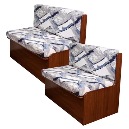 CRFATOP 4 Pieces RV Couch Covers for Sofa Bed Printed Large Camper Cushion Slipcover Stretch 3 Seat Rv Dinette Cushion Furniture Protector for Jackknife Sleeper Sofas, 2 Backrest & 2 Bench Cover,D04 - color: Color D04, size: 2 Set