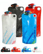 4 Pack Collapsible Water Bottle with Carabiner, 33oz Foldable Reusable BPA-Free Water Bottles with Leakproof Lid for Traveling Hiking Camping Biking