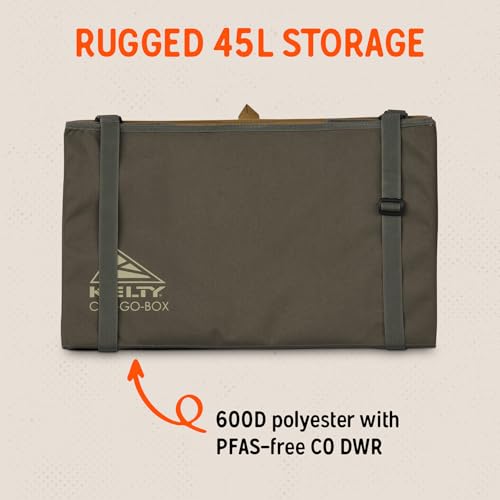 Kelty CARGO Box – Camping, Tailgating, Travel Organization Kit, Large Structured Tote + 3 Individual Pods Storage for Trucks, Vans, SUVs Cars – Color Coded Packing Cubes, Rugged + Water Resistant 45L
