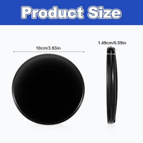 Lusofie 1X / 20X Small Magnifying Mirror Black Portable Travel Magnifying Mirror Round Small Pocket Mirrors for Men Women 3 Inch