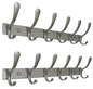 SKOLOO Coat Rack Wall Mounted - 6 Hooks, Pack of 2, Heavy Duty, Stainless Steel, Metal Wall Hanger, Sturdy Coat Hooks for Hanging Coats, Jacket, Clothes, Hat, Matte Grey - color: Matte Grey, size: 6 Hook(2 Pack)