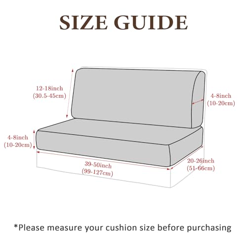 FUANGUI RV Dinette Cushion Covers, Waterproof PU Leather Stretch Camper Booth Seats Replacement RV Cushion Covers Washable Sofa Furniture Protector - color: Pu-coffee Color