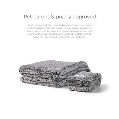 PET Parents Premium CAT, Puppy and Dog Blanket, Slate, Medium - color: Slate, size: 32"x40"