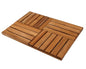 Utoplike Teak Wood Bath Mat, Wooden Shower Mat for Bathroom, 24 x 16 inch Non Slip Wood Floor Sturdy Mat for Inside Shower Luxury Spa Home or Outdoor - size: 24" x 16" (Rectangular)