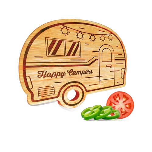 Rv Camper Cutting Board, Unique Cutting Boards for Kitchen, Practical Charcuterie Boards Rv Holiday Gifts, Wood Camping Gifts for Women, Small Camper Kitchen Essentials for Rv Camper Lovers - style: New RV