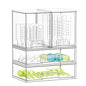 SpaceAid Bottle Storage Organizer Baby - Acrylic Bottles Station Organizer Container, Stackable Clear Drawers for Countertop, Vanity, Bathroom, Cabinet, Pantry Organization, 4 Pack, 2M2L, 14.4" H - size: 14.4"H, 4 Pack, 2M2L