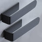 Taozun Hand Towel Bar Bathroom Towel Holder Black Single Towel Rack Self Adhesive Towel Ring Stainless Steel Towel Rail for Bathroom Kitchen, 2 Packs - color: Black, size: 8-inch(2 Pack)
