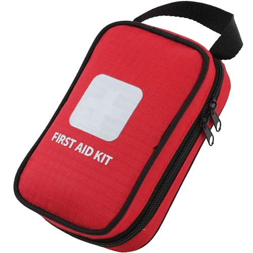 Thrive Compact First Aid Kit - Waterproof Rip-Stop Nylon Travel First Aid Kit - Camping & Hiking Medkit with Wipes & Bandages - Portable Car Emergency Pack for Roadside Emergencies - 100-Piece Set - style: 100 Piece - Bag