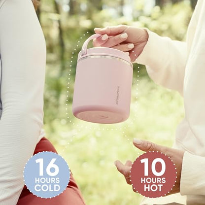 Hydrapeak 25oz Stainless Steel Vacuum Insulated Thermos Food Jar | Kids for Hot and Cold Food, Wide Mouth Leak-Proof Soup Adults, 10 Hours 16 (Iceberg) - color: Iceberg, size: 25 Ounces