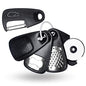 Kitchen Gadgets Set 5 Pieces, Space Saving Cooking Tools Kitchen Accessories - Fruit/Vegetable Peeler, Cheese/Chocolate Grater, Bottle Opener, Pizza Cutter, Garlic/Ginger Grinder Gift Set (Black) - color: Classical Black 5pcs