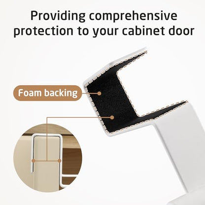 KES Over Cabinet Door Towel Bar Fit 1" Thick, Kitchen Towel Holder, Kitchen Towel Rack, Cabinet Towel Holder Scratchproof, White 2 Pack, KTH500S26-WH-P2 - color: White