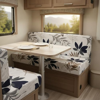TOPCHANCES RV Dinette Cushion Covers,Stretch Camper Cushions Cover Replacement Bench Cushion Cover Washable Loveseat Slipcovers for Travel Trailer Couch (Pattern 4) - color: Pattern 4