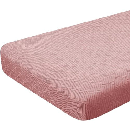 ZNSAYOTX Stretch Cushion Covers Sofa Cushion Couch Seat Covers Slipcovers Soft Replacement Unique Pattern Furniture Protector with Elastic Bottom (Rose, 1 Pc 3-Seat Cushion Cover) - color: Rose, size: 1 Cushion Sofa