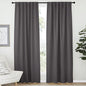 NICETOWN Bedroom Blackout Draperies and Window Treatment- (Gray Color) 52 Width X 72 Length, 2 Panels Set, Solid Blackout Curtain Panels - color: Grey, size: 52"W x 72"L (Pack of 2)