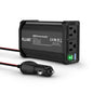 ALLWEI 300W Power Inverter 12V DC to 110V AC Car Plug Adapter Outlet Converter with 27W PD USB-C &18W USB-A Fast Charger, Car Cigarette Lighter Adapter for Laptop Tablets Phones-Black - color: PD27W-Black